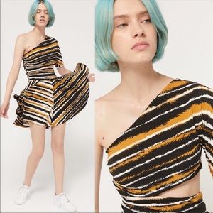 RONNY KOBO Karida One Shoulder Romper